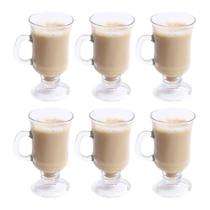 Kit Com 6 Taças Pra Cappuccino Café Chocolate Kit Com 6 Taças Pra Cappuccino Café Chocolate