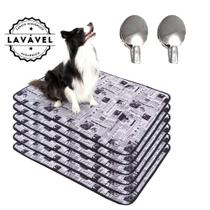 Kit com 6 Tapetinhos Alta Absorção para Pets 100x70 Jornal com gachos - 300 Lavagens - Ecológico Kit com 6 Tapetinhos Alta Absorção para Pets 100x70 Jornal com gachos - 300 Lavagens - Ecológico