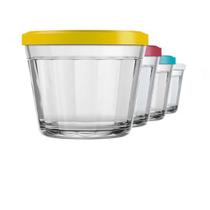 Kit com 6 Tigela Americano 150ml Nadir c/tampa Pote Kit com 6 Tigela Americano 150ml Nadir c/tampa Pote