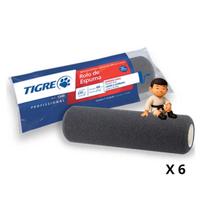 Kit com 6 tigre rolo de espuma 23 cm 1340 Kit com 6 tigre rolo de espuma 23 cm 1340