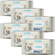 Kit Com 6 Toalha Umedecida Lara Baby Premium Recém Nascido RN 120 Unidades 720