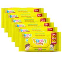 Kit Com 6 Toalha Umedecida Luma Baby Leve 120 Pague 100 Total 720 Unidades