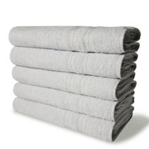 Kit com 6 Toalhas Banho 430g/m² Grande Grossa 80x150cm Itália Soft Branco Kit com 6 Toalhas Banho 430g/m² Grande Grossa 80x150cm Itália Soft Branco