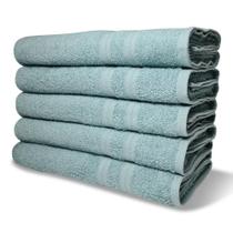 Kit com 6 Toalhas Banho 430g/m² Grande Grossa 80x150cm Itália Soft - Verde