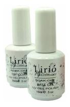 Kit Com 6 Top Coat Lirió + 6 Base Gel Lirió Unha Acrigel Kit Com 6 Top Coat Lirió + 6 Base Gel Lirió Unha Acrigel