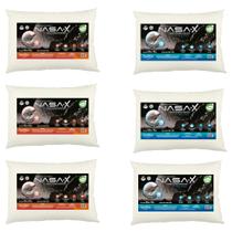 Kit com 6 Travessseiros Linha Nasa Viscoelástico - 10cm e 13cm de altura Kit com 6 Travessseiros Linha Nasa Viscoelástico - 10cm e 13cm de altura
