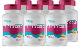 Kit Com 6 Tripto Gold Triptofano Com Maracujá 60 Capsulas de 450mg Promel