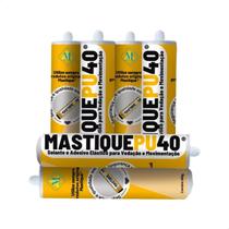 Kit Com 6 Tubos Mastique Pu 40 Para Junta De Dilatação