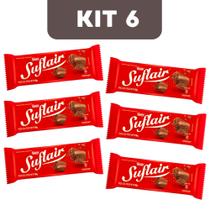 KIT COM 6 UN Chocolate suflair ao leite - 50g nestlé - Nestle