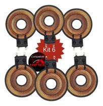 Kit Com 6 Uni Reparo Tweeter Compatível Hinor Hi300 / Hi320