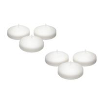 Kit com 6 Velas Achatadas 3,5cm Branca Kit com 6 Velas Achatadas 3,5cm Branca
