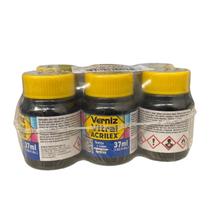 Kit com 6 Verniz Vitral Azul Cobalto 502 Acrilex 37ml Vidro Kit com 6 Verniz Vitral Azul Cobalto 502 Acrilex 37ml Vidro