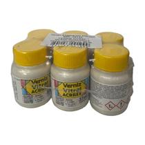 Kit com 6 Verniz Vitral Vitro Acrilex 37ml - Escolha a Cor