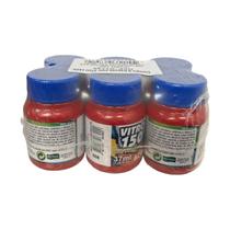Kit com 6 Verniz Vitro 150 Vermelho 508 Acrilex 37ml