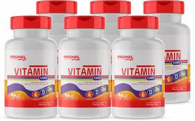 Kit Com 6 Vitamin Promel Vit C, D e Zinco 60 Caps de 750mg