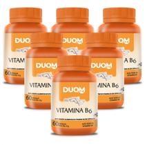 Kit com 6 Vitamina B6 Duom 60 Capsulas 450mg