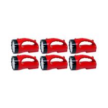 Kit com 6 western lanterna recarregável 12 leds (el-1868)