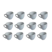 Kit com 6 xícaras de café cafezinho pequena 50 ml em porcelana restaurantes pousadas