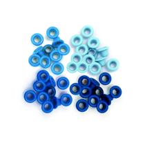 Kit com 60un de Ilhoses em 4 Tons Variantes de Azul We R Kit com 60un de Ilhoses em 4 Tons Variantes de Azul We R