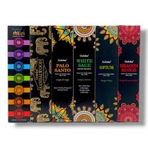 Kit com 6cxs - Incenso Indiano Goloka Linha Black Favoritos Kit com 6cxs - Incenso Indiano Goloka Linha Black Favoritos