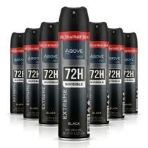 Kit com 6un Desodorante Antitranspirante Above Maxx Extreme Black 250ml