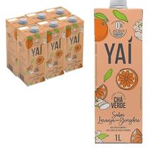 Kit Com 6Und Chá Verde Yai Sabor Laranja & Gengibre 1 Litro - Yaí