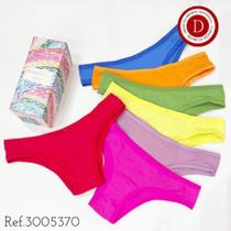 Kit com 7 calcinhas Básica Biquíni coloridas - Diamantes Kit com 7 calcinhas Básica Biquíni coloridas - Diamantes