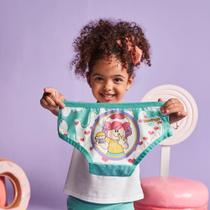 Kit Com 7 Calcinhas Infantil Da Turma da Lia com bolsa- Semaninha da Diamantes