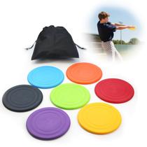 Kit com 7 Discos Treinadores de Swing para Beisebol 18 cm em Silicone Macio
