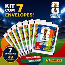 Kit Com 7 Envelopes Figurinhas 49 Cromos Copa Do Mundo Fifa 2026 Copa Do Mundo 2026