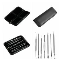 Kit Com 7 Extrator Cravos Espinhas Cureta Remove Acne Limpeza