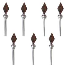 Kit com 7 Mastros e 7 Ponteiras para Bandeiras Resistentes e Prontos para Uso Kit com 7 Mastros e 7 Ponteiras para Bandeiras Resistentes e Prontos para Uso