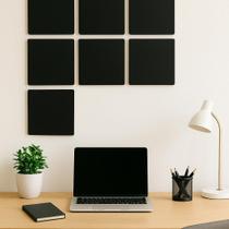 Kit com 7 Placas Planner 20x20cm + Caneta Giz Líquido Inclusa para Organização