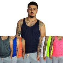 Kit com 7 regatas Masculina Modelo nadador Academia