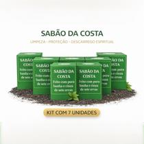 Kit com 7 Unidades Sabão da Costa Limpeza Espiritual Proteção Purificação Kit com 7 Unidades Sabão da Costa Limpeza Espiritual Proteção Purificação