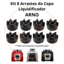 Kit com 8 Arrastes para copo de liquidificador Arno Clic Lav - Powe Mix - Power Max