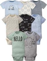 Kit com 8 Bodies Bebe Menino 3-6 meses - Gerber