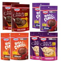 Kit com 8 Bolo de Caneca Mistura prática de 70g cada Dr. Oetker