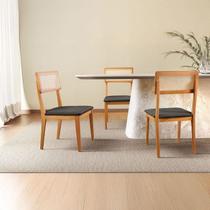 Kit com 8 Cadeiras de Jantar Ava com Encosto de Telinha