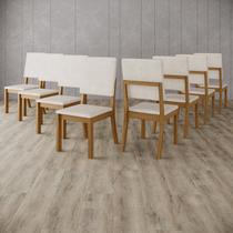 Kit com 8 Cadeiras de Jantar - Milla Kit com 8 Cadeiras de Jantar - Milla