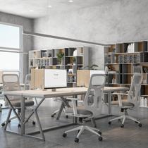 Kit com 8 Cadeiras Office Diretor Ajustavel e Ergonomica com Nr 17 Everest Kit com 8 Cadeiras Office Diretor Ajustavel e Ergonomica com Nr 17 Everest