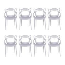 Kit com 8 Cadeiras para Sala de Jantar Allegra Solna