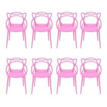 Kit com 8 Cadeiras para Sala de Jantar Allegra Solna