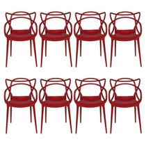 Kit com 8 Cadeiras para Sala de Jantar Allegra Solna