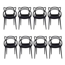 Kit com 8 Cadeiras para Sala de Jantar Allegra Solna