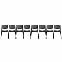 Kit com 8 Cadeiras para Sala de Jantar Mera