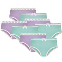 Kit Com 8 Calcinhas Infantil Lisa Básica Selene Infanto Juvenil Para Meninas Kit Com 8 Calcinhas Infantil Lisa Básica Selene Infanto Juvenil Para Meninas