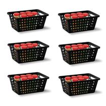 Kit Com 8 Cesta Organizadora M Em Polipropileno N356- Niquelart