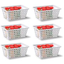 Kit Com 8 Cesta Organizadora M Em Polipropileno Niquelart