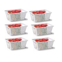 Kit Com 8 Cesta Organizadora M Em Polipropileno Niquelart